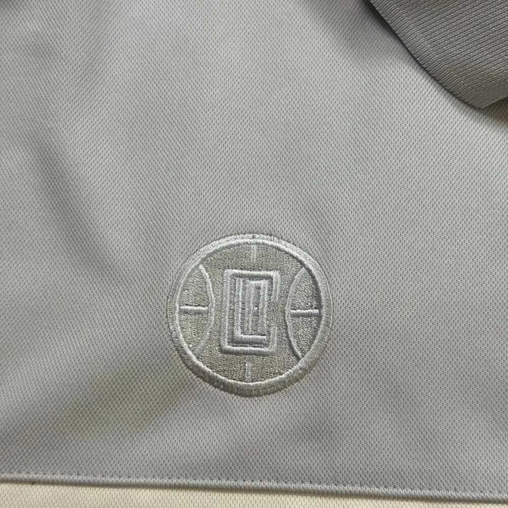 Nike Dri Fit polo LA clippers NBA. Navy grey size Large.